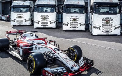 Iveco, official truck partner of Alfa Romeo Racing, delivers S-WAY trucks for the team’s logistics fleet
